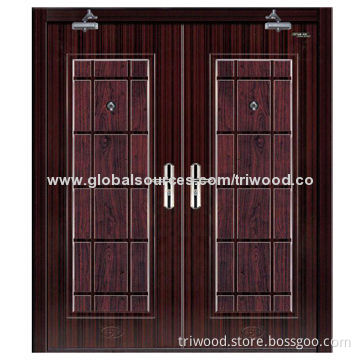 Wooden Fire Rated Door with Perlite and Fire-proof Board, 0.5H, 1H, 1.5H Fire Rating